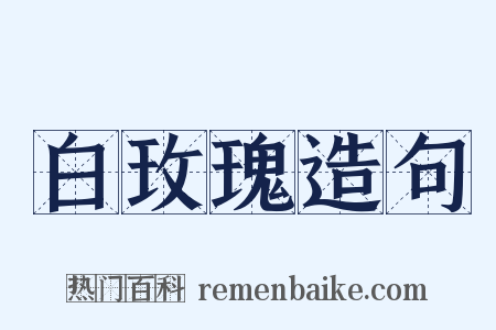白玫瑰造句是什么意思的图片